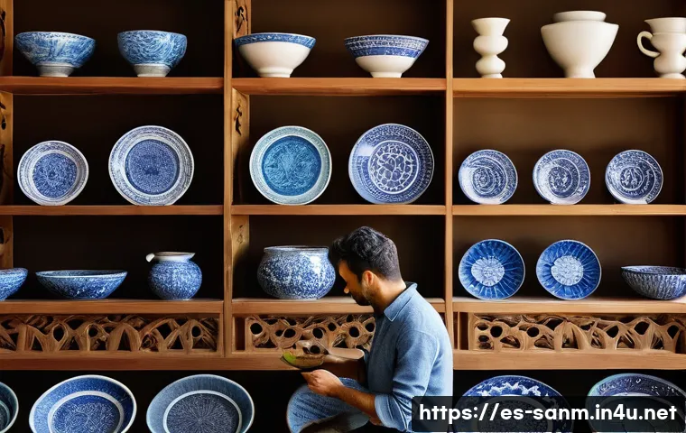 산마리노에서의 예술 및 공예 산업 - **Prompt 1 (Ceramics with History):** "A skilled artisan, wearing practical work clothes, diligently...